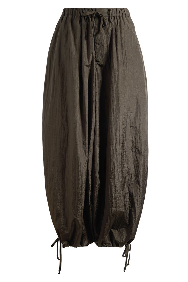 Casual Nylon Balloon Joggers, Alternate, color, BROWN