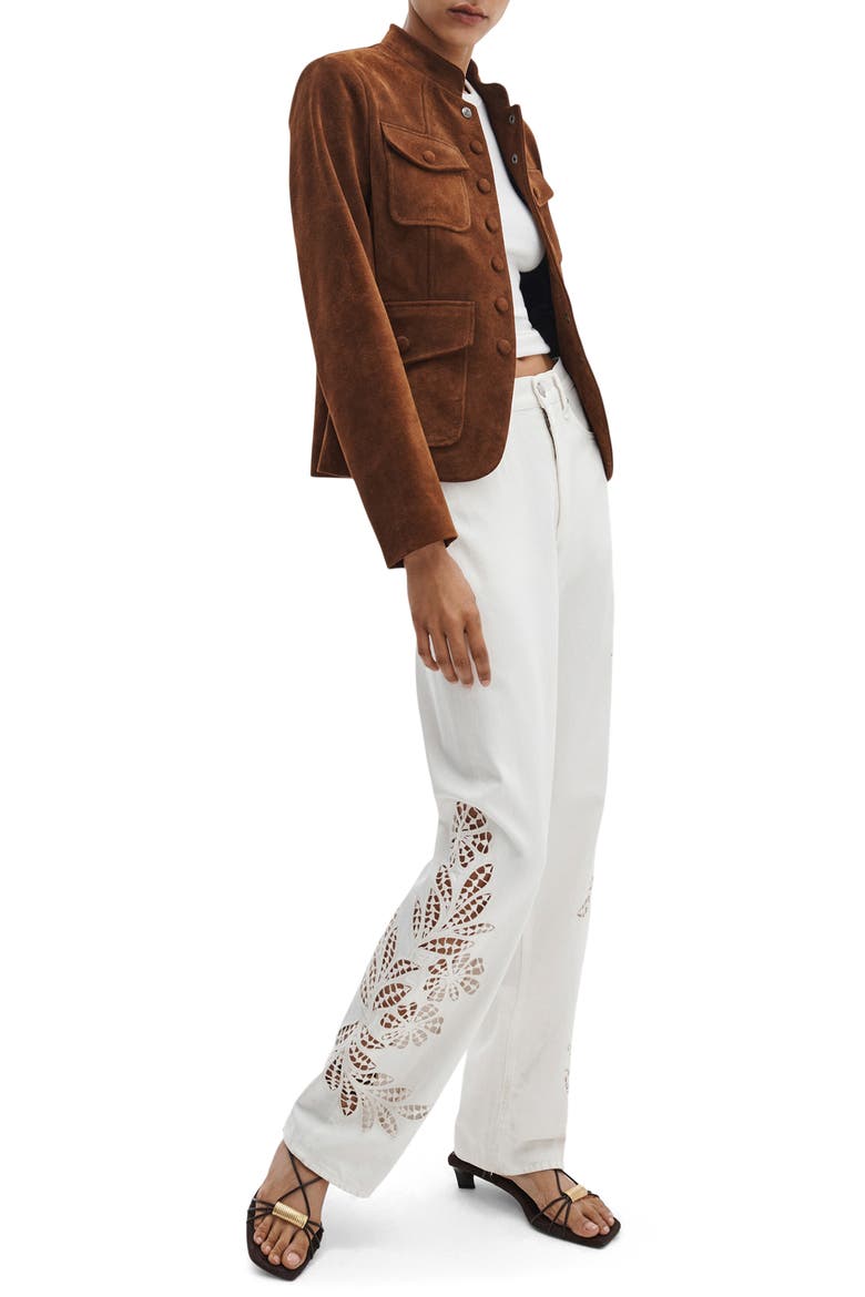 Mercer Suede Jacket, Alternate, color, BROWN