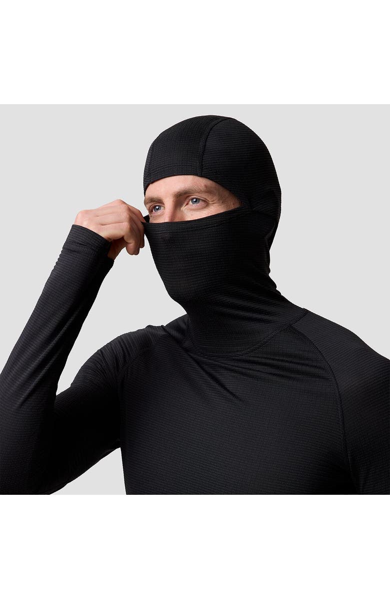 Backcountry Pines Micrrid Ultra-Lt Baselayer Balaclava Top - Men's, Alternate, color, Black