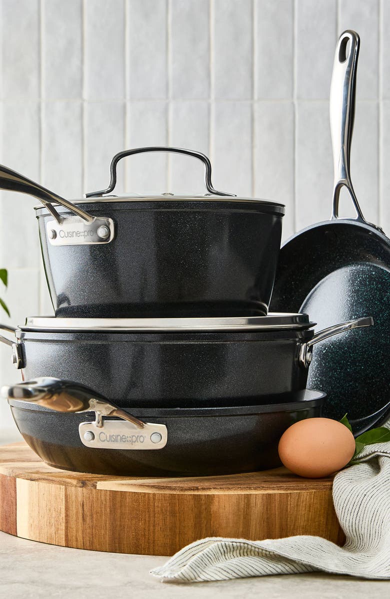 Cuisine::pro<sup>®</sup> GREEN STONE<sup>™</sup> 6-Piece Cookset, Alternate, color, Black