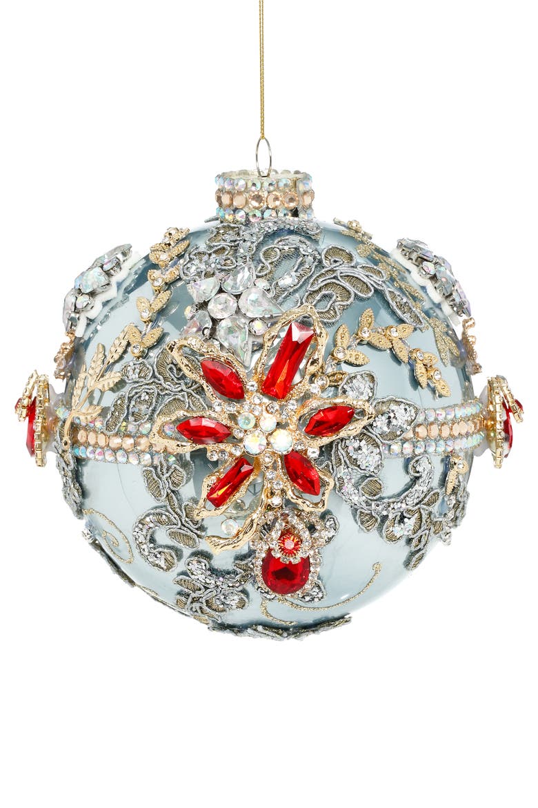 Kings Jewel Ball Ornament, Blue, Main, color, Icy Blue
