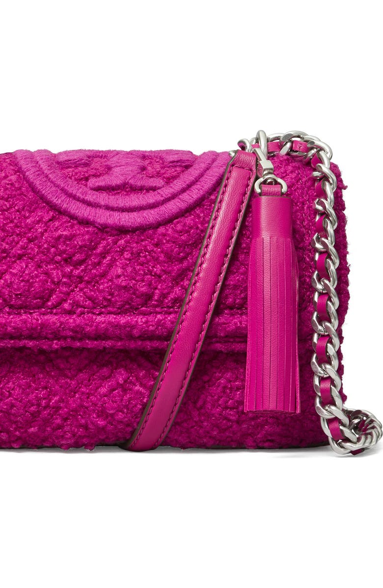 Tory Burch Fleming Soft Bouclé Small Convertible Shoulder Bag, Alternate, color,