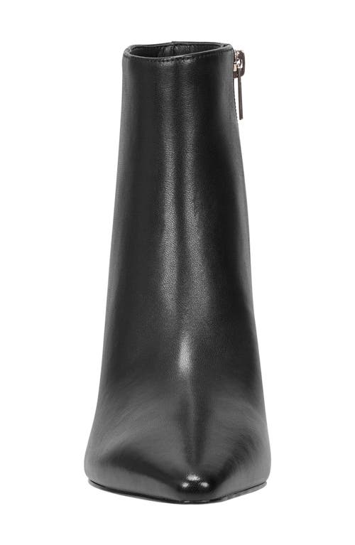 Marc Fisher Ltd Kolton Kitten Heel Bootie In Black Leather