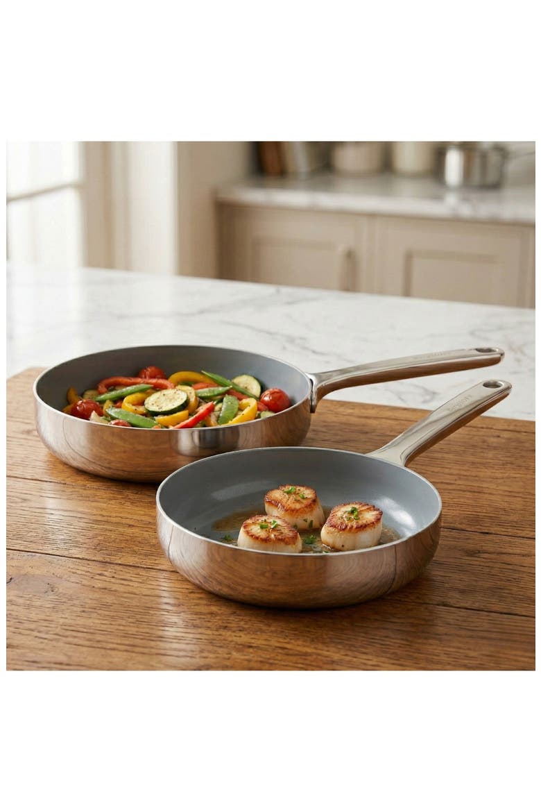 Belly Tri-Ply Stainless Steel 2-Piece Fry Pan Set, Alternate, color, STELLAR
