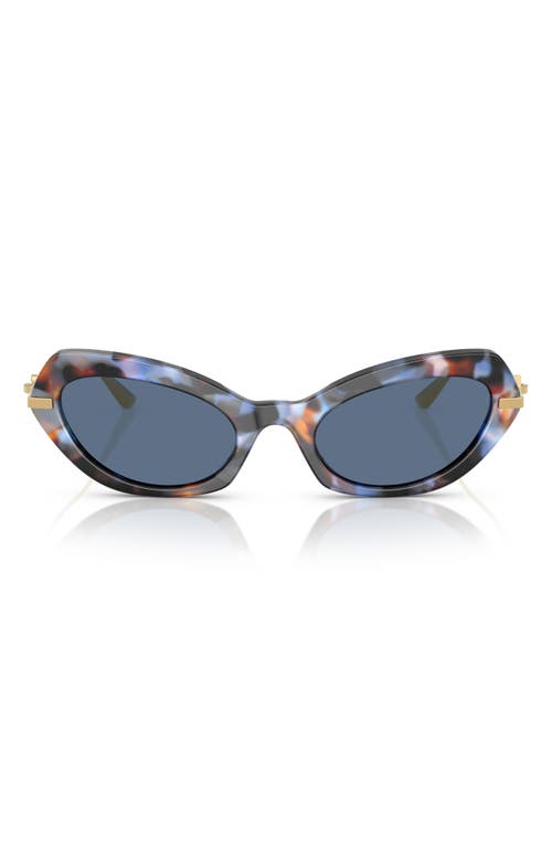 Dolce & Gabbana Dolce&gabbana 52mm Butterfly Sunglasses In Havana Blue