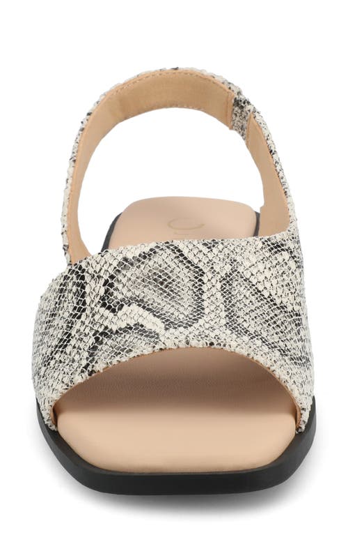 Journee Collection Brinsley Slingback Sandal In Snake