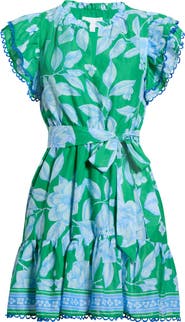 SUGARLIPS Eriny Verbena Floral Cotton Dress