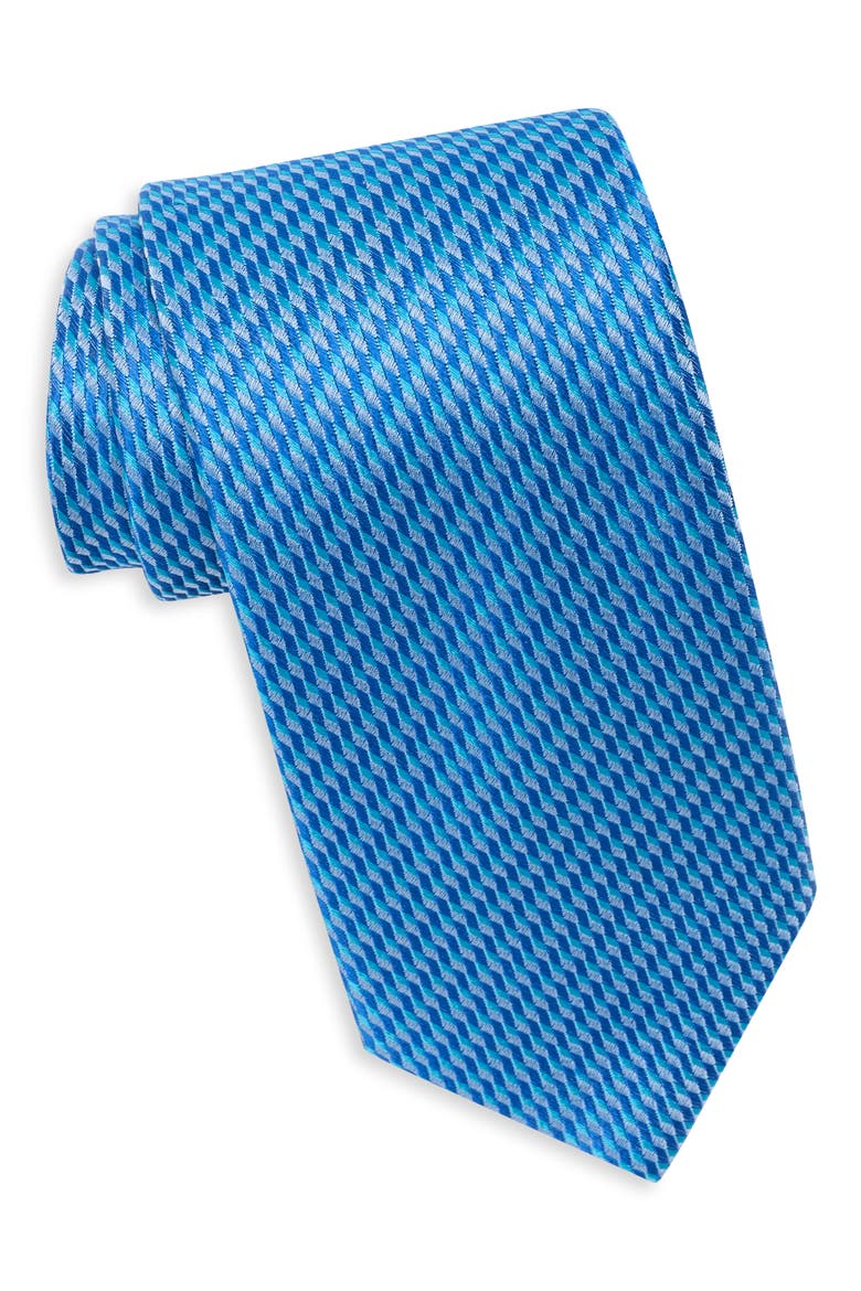 Welbeck Micro Geometric Tie, Main, color, LIGHT BLUE