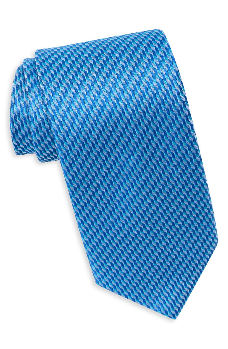 Ted Baker London Welbeck Micro Geometric Tie, Main, color, Lt.blue