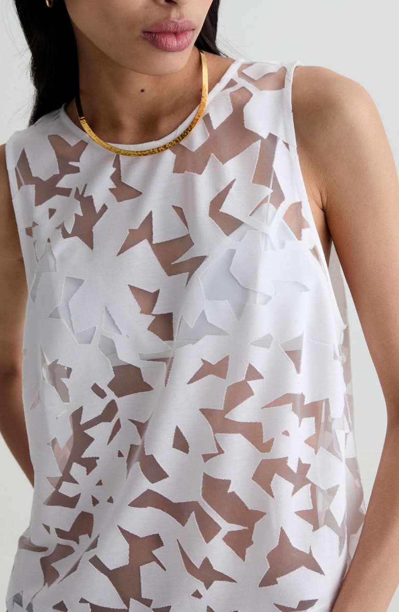 AG Emilee Sheer Sleeveless Top, Alternate, color,