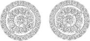 EFFY 925 Silver Lab Grown Diamond Stud Earrings