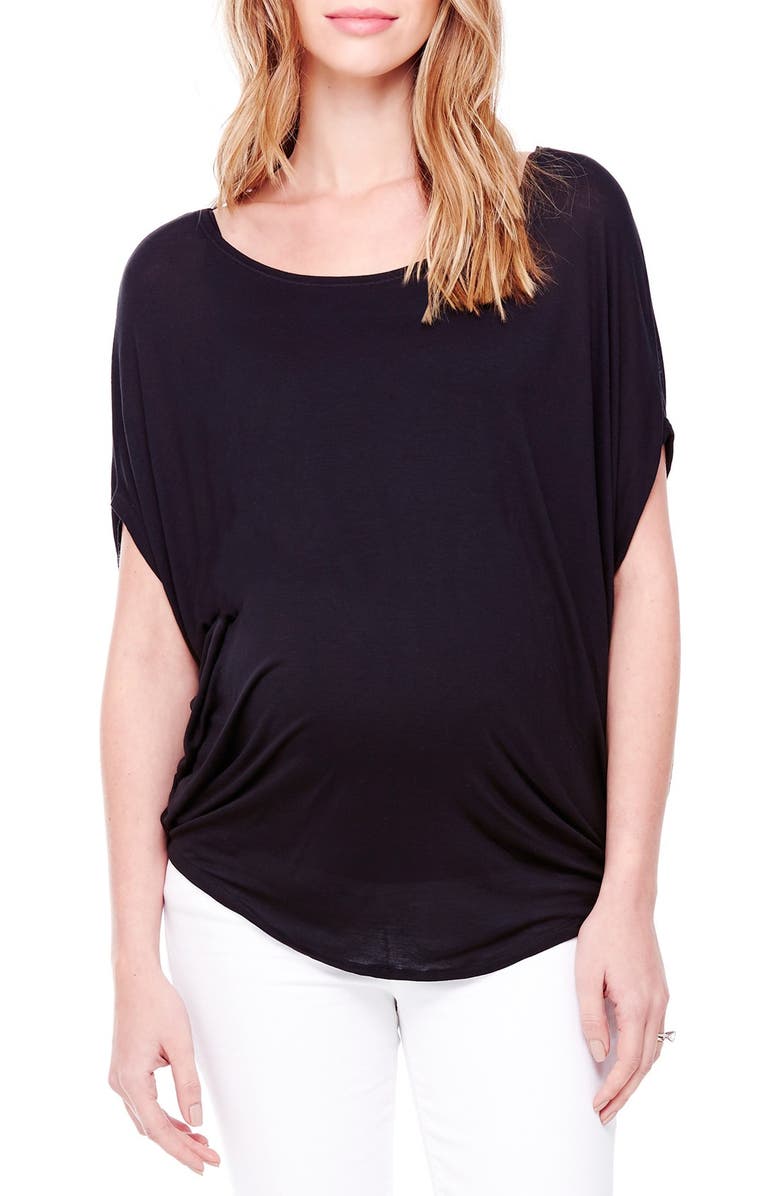 Ingrid & Isabel<sup>®</sup> Ingrid & Isabel Draped Maternity Tee, Main, color, 