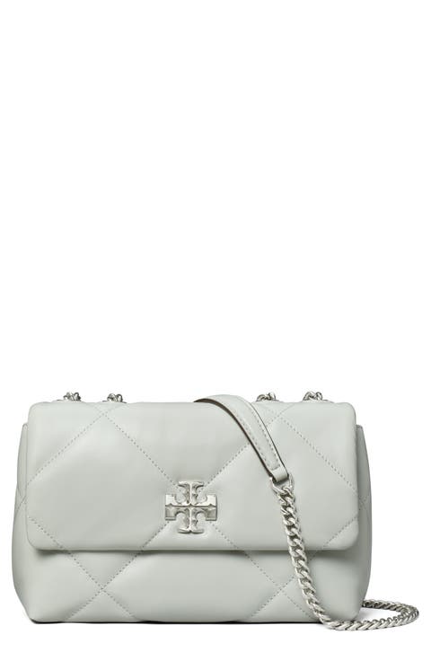 Small Kira Diamond Quilted Convertible Leather Shoulder Bag