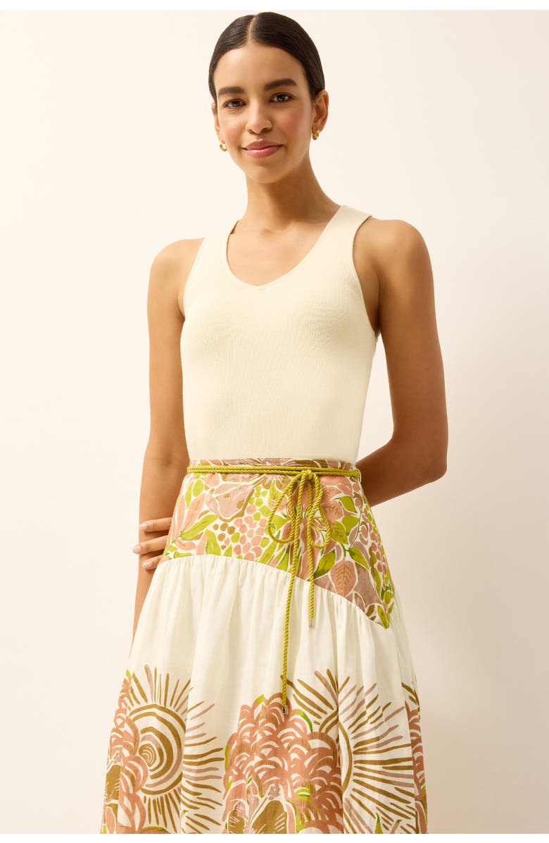 Marie Oliver Miranda Tank, Alternate, color, Macadamia