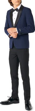 OppoSuits Kids' Midnight Blue Two-Piece Tuxedo Suit with Bow Tie