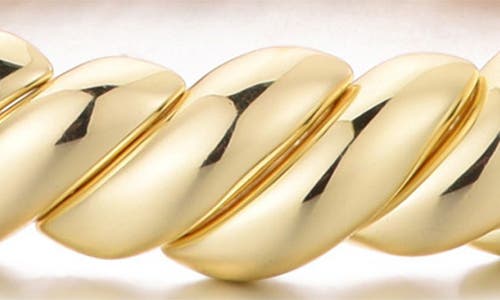 Adornia Macaroni Stretch Chain Bracelet In Gold