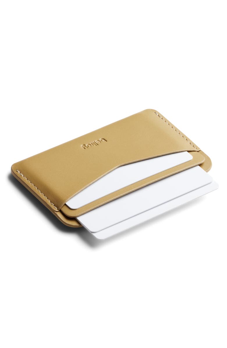 Bellroy Leather RFID Card Case, Alternate, color, Mustard