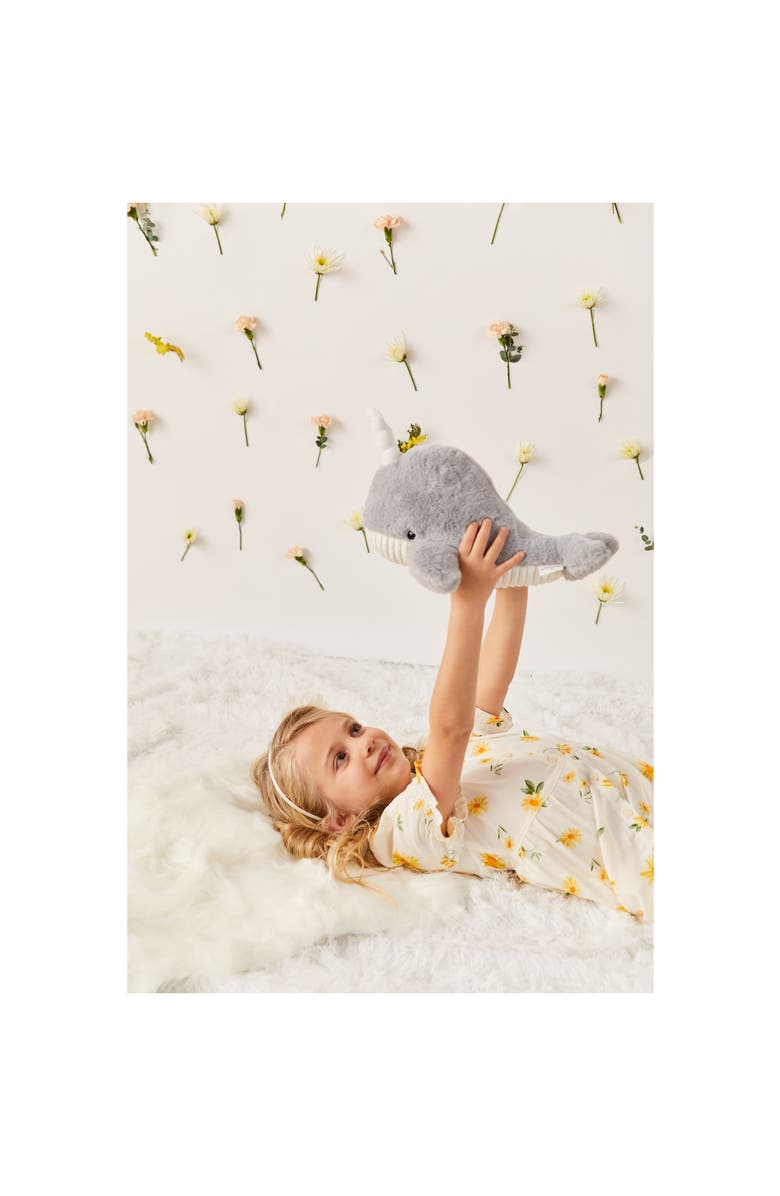 Warmies Narwhal Plush Toy, Alternate, color, Medium Gray