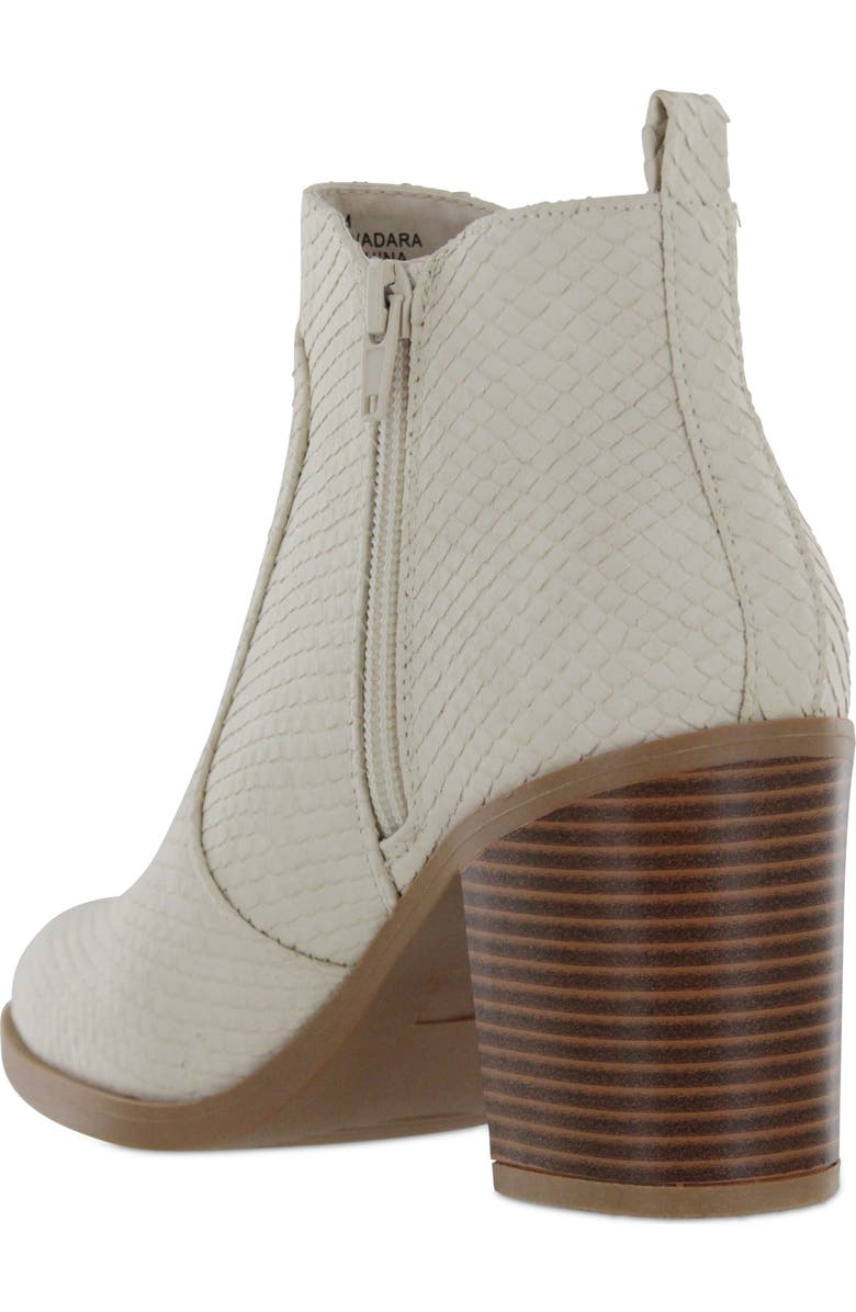 MIA Adara Snake Embossed Bootie, Alternate, color,