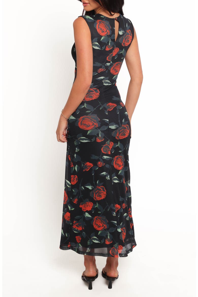 Drea Print Sleeveless Maxi Dress, Alternate, color, ROSE PRINT