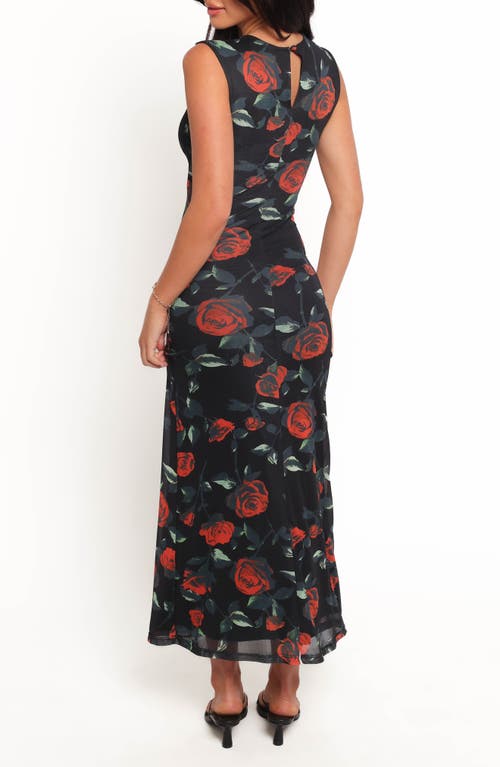 Petal And Pup Petal & Pup Drea Print Sleeveless Maxi Dress In Brown