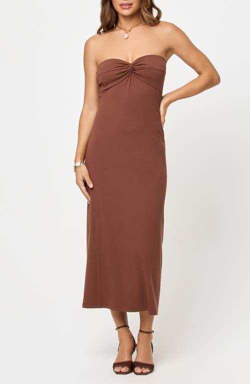 L*space Lspace Lisette Strapless Rib Cover-up Dress In Multi