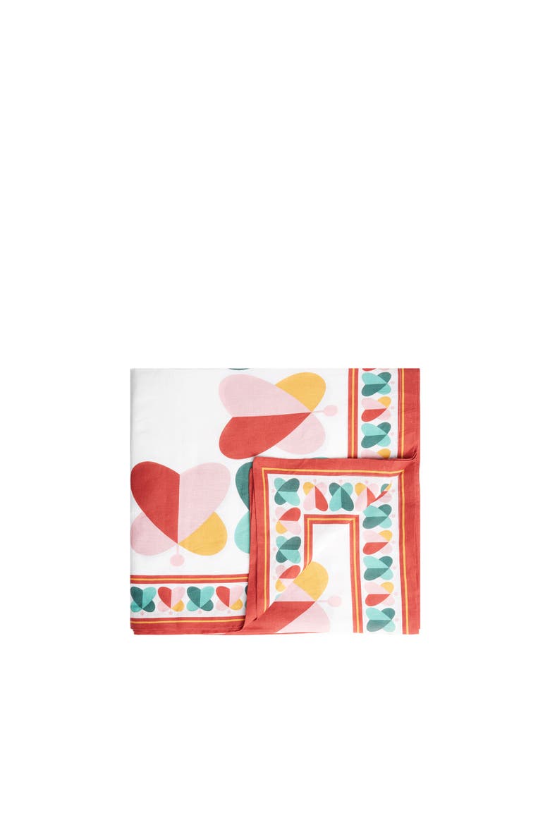 Large Tablecloth (180X350) Farfalle Ring Multicolor, Main, color, Farfalle Ring Multicolor