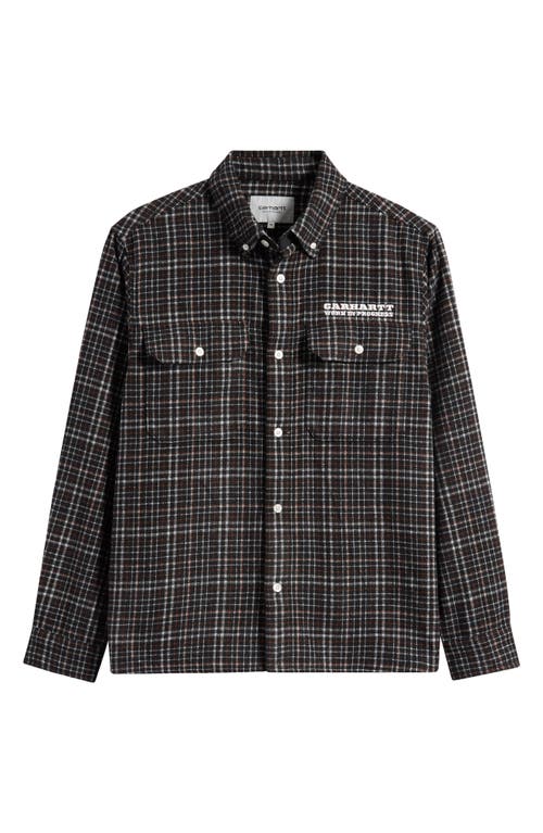 CARHARTT CARHARTT WORK IN PROGRESS RUNAWAY MILLETT CHECK BUTTON-DOWN SHIRT