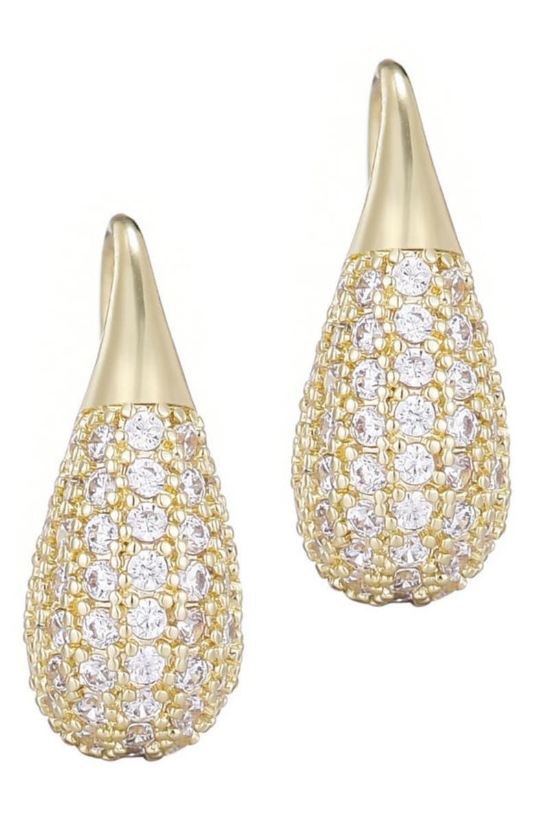 Adornia Cubic Zirconia Teardrop Earrings, Alternate, color, Gold
