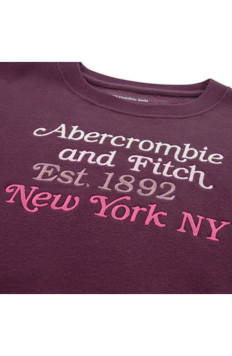 abercrombie kids Kids' Logo Sweatshirt, Alternate, color, Fig