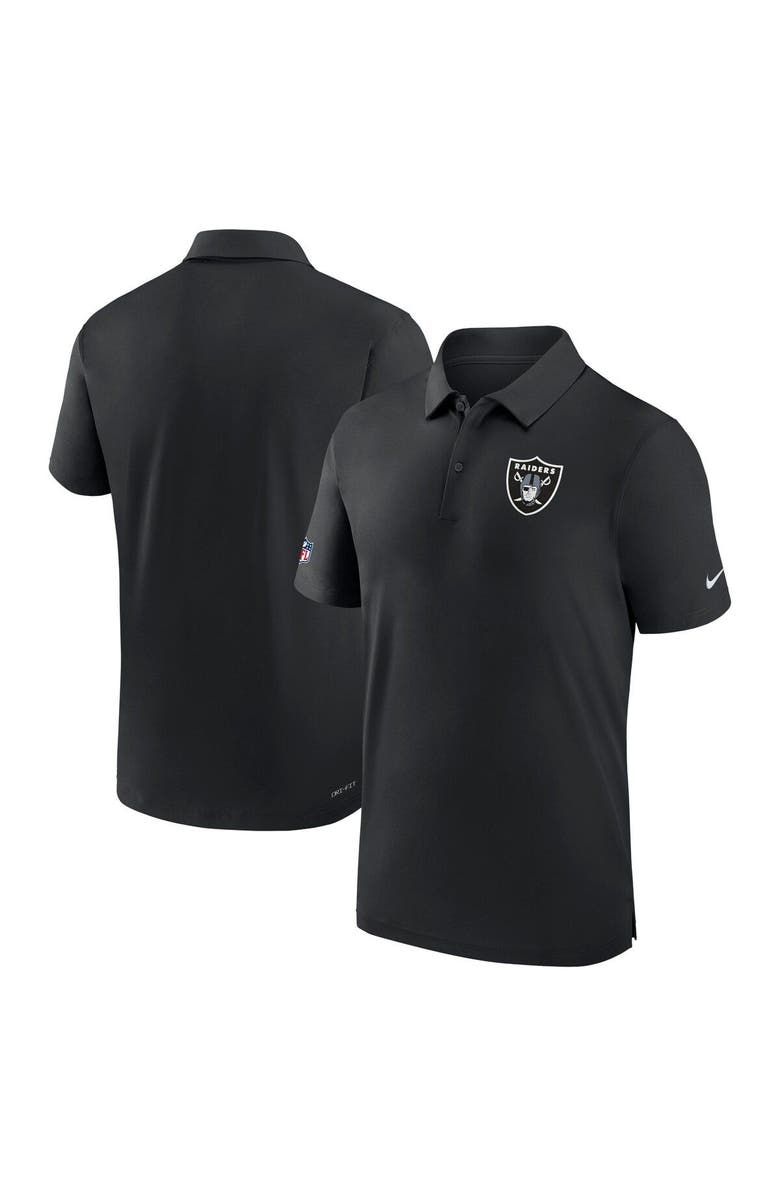Nike Men's Nike Black Las Vegas Raiders Sideline Coaches Performance Polo, Main, color, 