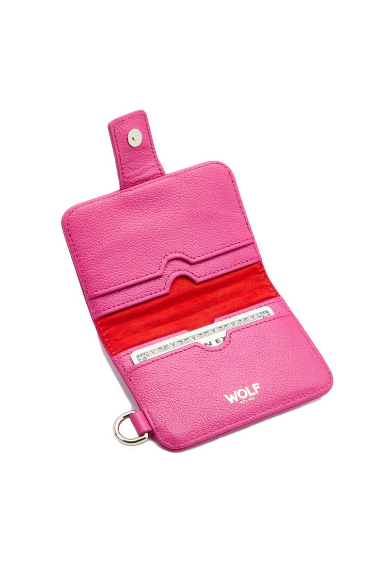 Mimi Credit Card Holder with Wristlet, Alternate, color, Mimi Pink