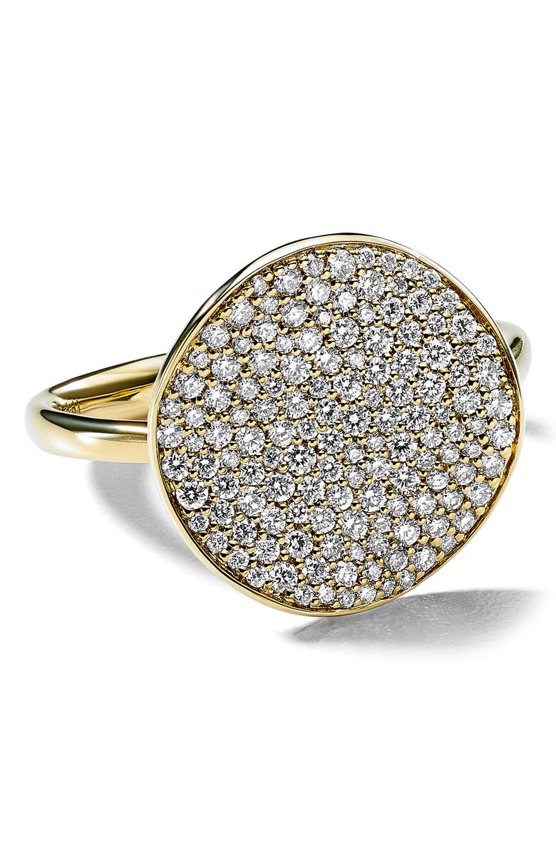 Ippolita Stardust Flower Diamond Medium Disc Ring, Alternate, color, 