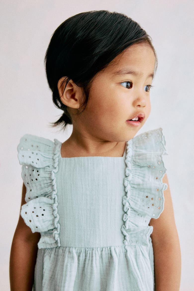 2-piece Cotton Muslin Set, Alternate, color, Light turquoise
