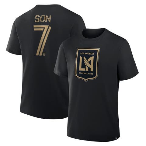 Men's Fanatics Son Heung-Min Black LAFC Name & Number T-Shirt