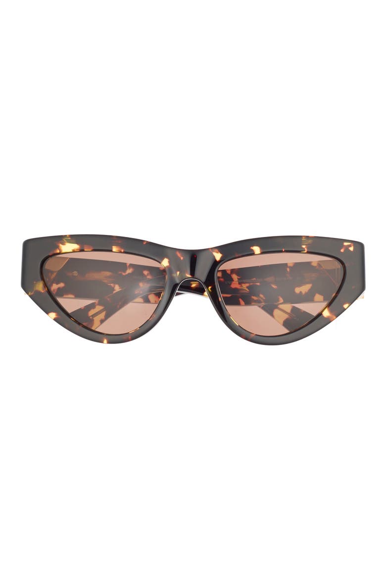 55mm Cat Eye Sunglasses, Main, color, HAVANA HAVANA BROWN