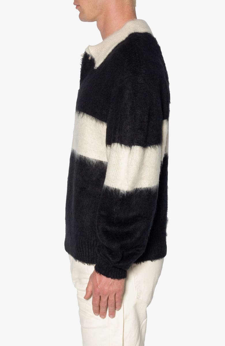 mnml Stripe Cotton Rugby Sweater, Alternate, color, 