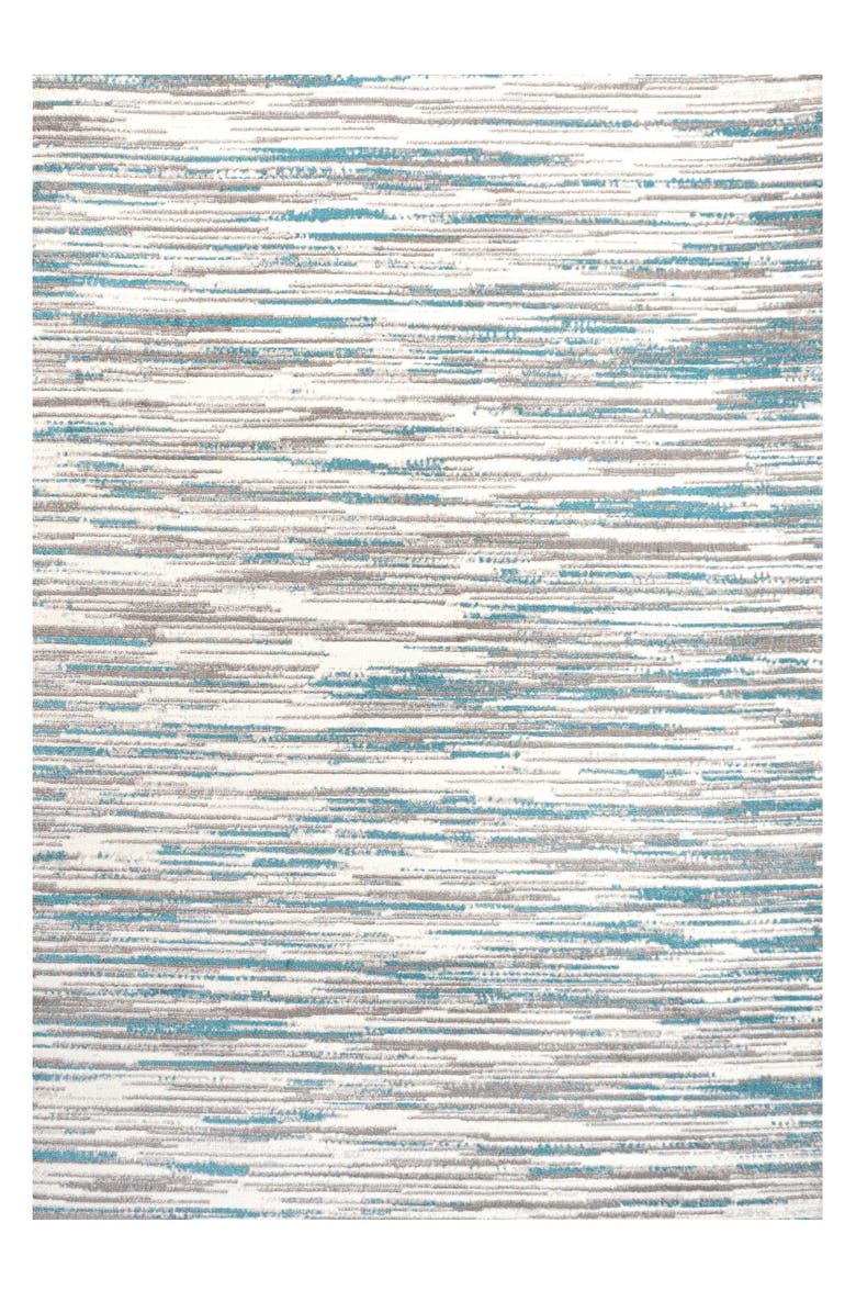 JONATHAN Y Speer Abstract Linear Stripe Area Rug, Main, color, Gray/Blue