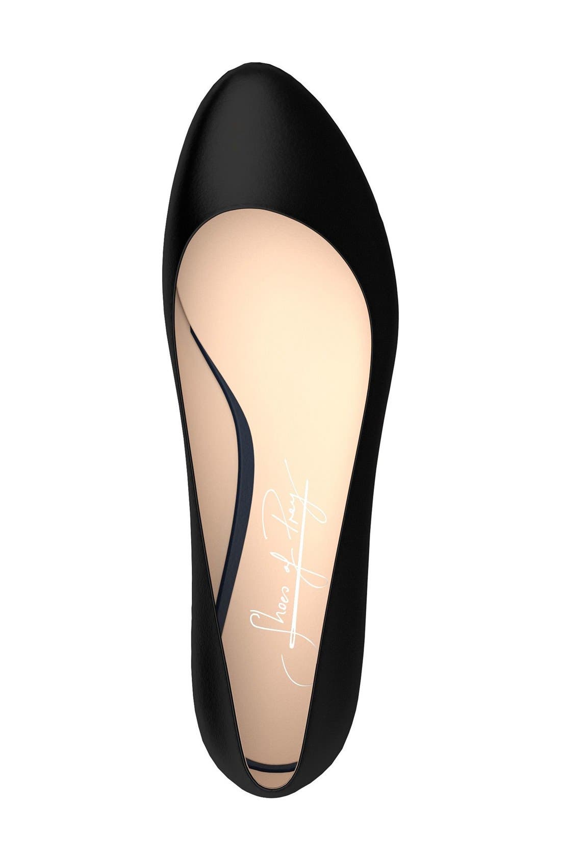 Ballet Flat, Alternate, color, BLACK LEATHER