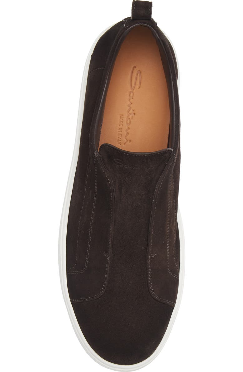 Santoni Victory Slip-On Sneaker, Alternate, color, Dark Brown