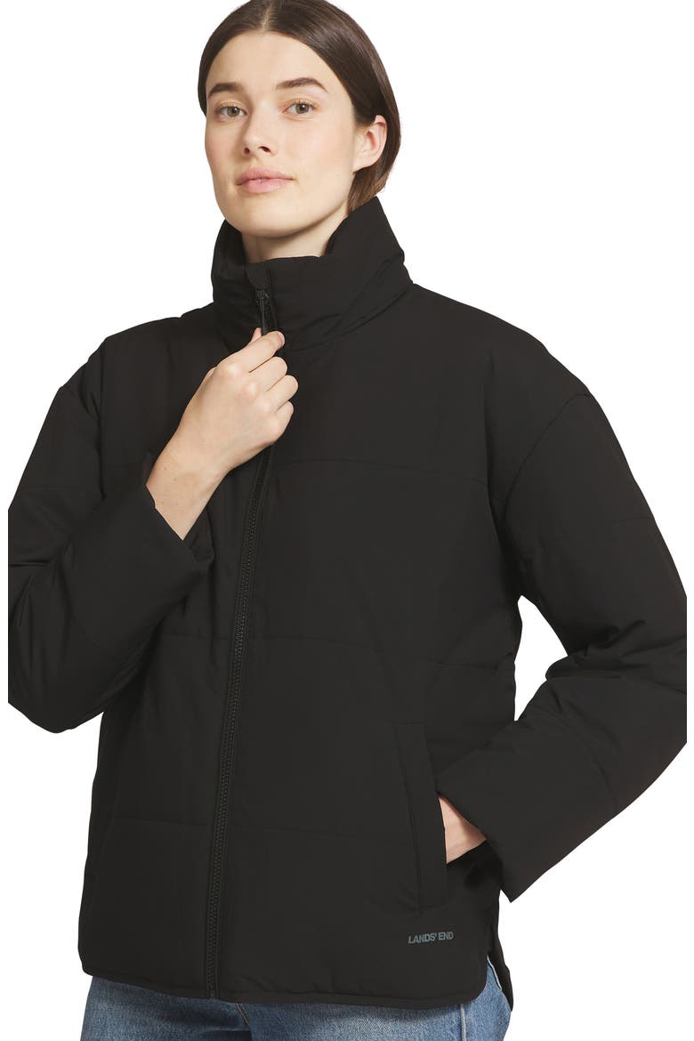 Air-Fill Jacket with Hidden Hood, Alternate, color, BLACK BEAUTY