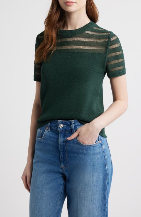 Britt Openwork Crewneck Sweater