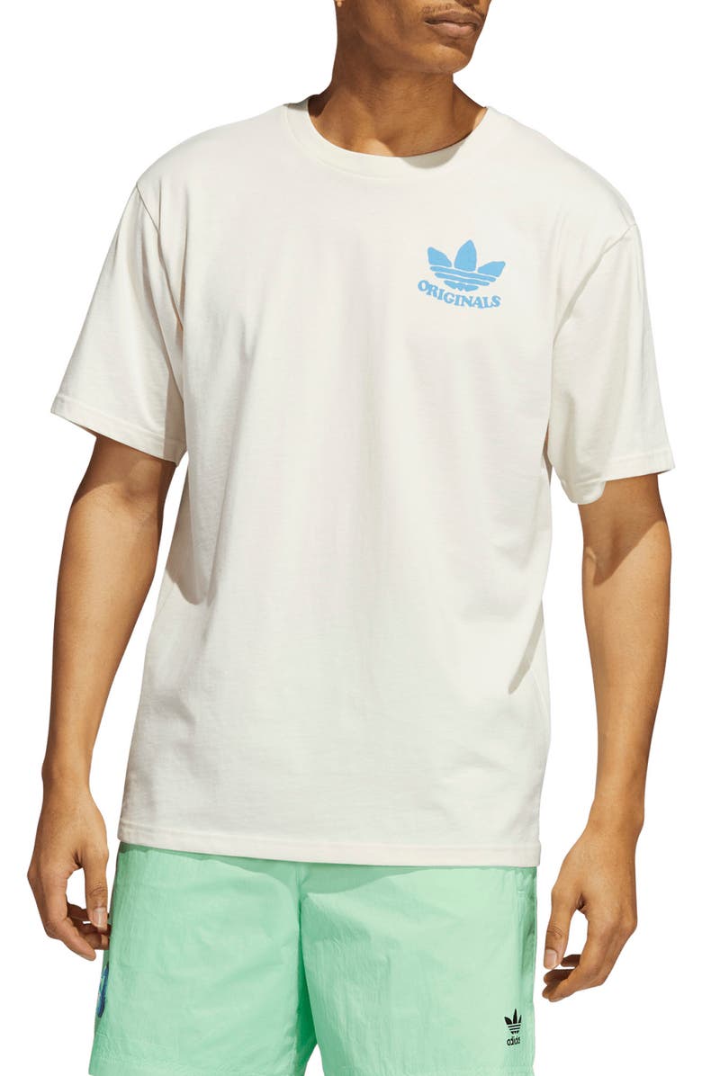 adidas Happy Earth Organic Cotton Graphic Tee, Main, color,