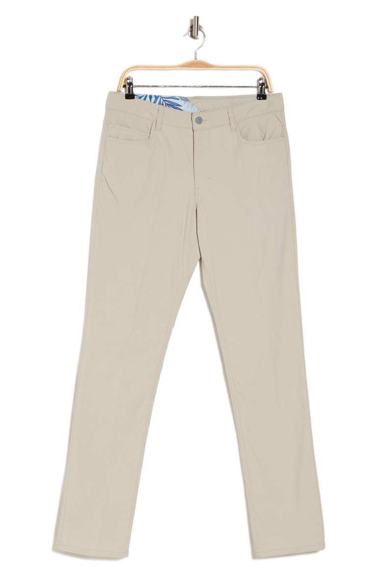 Flat Front Slim Leg Performance Twill Pants, Alternate, color, DESERT