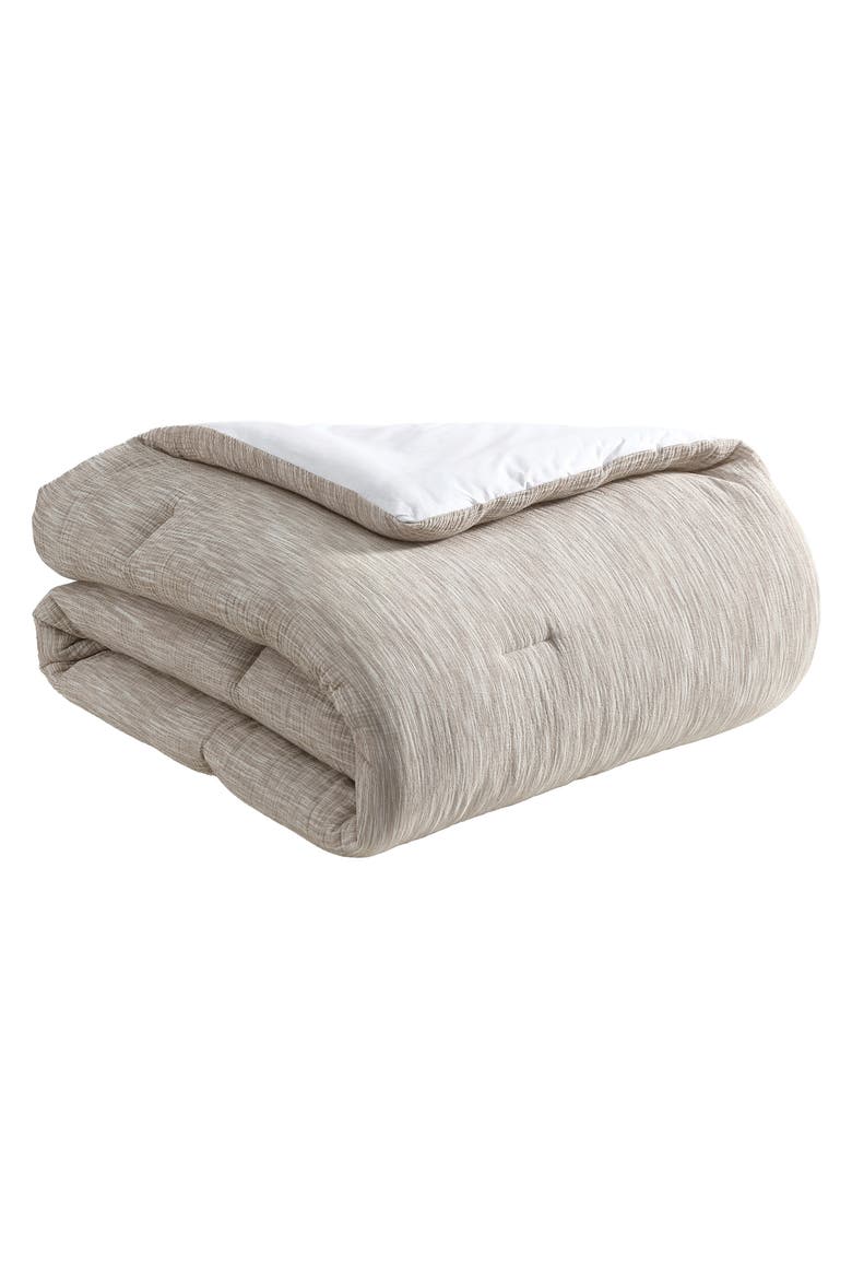 Theo 3-Piece Cotton Comforter Set, Alternate, color, TAUPE