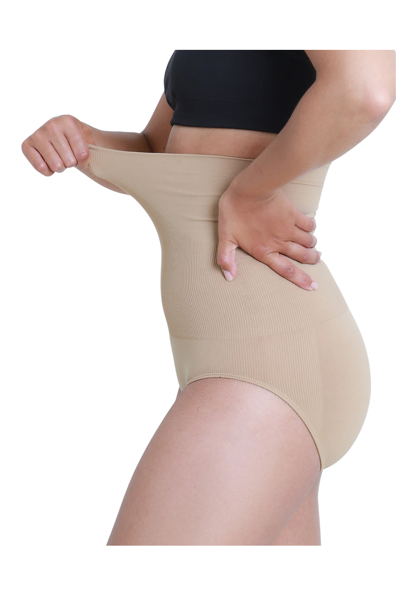 Postpartum Compression Undies, Alternate, color, Beige