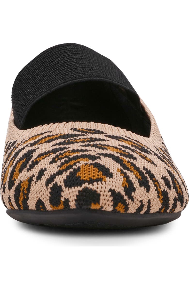 Anne Klein Opalina Mary Jane Flat, Alternate, color, Leopard Fly Knit