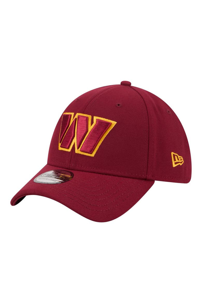 Men's New Era  Burgundy Washington Commanders Core Team 39THIRTY Flex Hat, Main, color, Burgundy