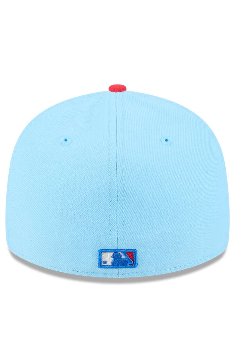 New Era Men's New Era Light Blue/Red Cincinnati Reds 2025 Fourth of July Low Profile 59FIFTY Fitted Hat, Alternate, color, 