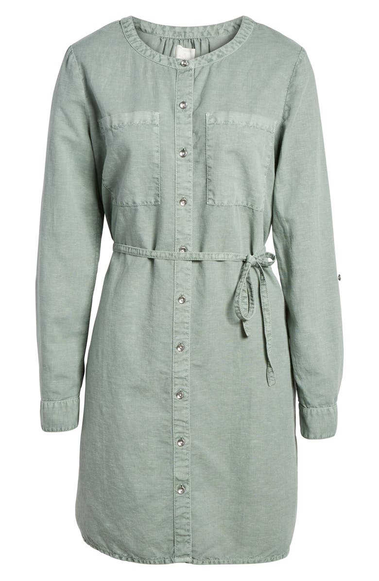 Caslon<sup>®</sup> Linen Cotton Shirtdress, Alternate, color, 